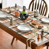 Artoid Mode Orange Black Buffalo Plaid Fall Placemats Set of 6, 12×18 Inch Halloween Seasonal Table Mats for Party Kitchen Dining Decoration(Orange/Black)