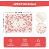 Artoid Mode Pink Love Hearts Round Valentine Placemats Set of 4, 14 Inch Anniversary Wedding Round Table Mats for Dining Decoration(Pink)