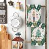 Artoid Mode Pink Nutcrackers Tree Christmas Kitchen Towels Dish Towels, 18×26 Inch Seasonal Winter Xmas Decoration Hand Towels Set of 2(Green)