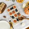 Artoid Mode Pumpkin Balck Cat Fall Kitchen Towels Dish Towels, 18×26 Inch Farmhouse Autumn Decoration Hand Towels Set of 2