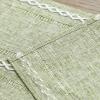 Artoid Mode Sage Green Rustic Cotton Linen Table Runner, Seasonal Embroidered Hollow Kitchen Dining Table Decoration for Home Party Decor 13×72 Inch(Sage Green)
