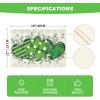Artoid Mode Shamrock Eucalyptus Heart St. Patrick’s Day Placemats Set of 4, 12×18 Inch Seasonal Spring Table Mats for Party Kitchen Dining Decoration(Beige)