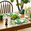 Artoid Mode Shamrock Eucalyptus Heart St. Patrick’s Day Placemats Set of 4, 12×18 Inch Seasonal Spring Table Mats for Party Kitchen Dining Decoration(Green)