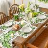 Artoid Mode Shamrock Eucalyptus Heart St. Patrick’s Day Placemats Set of 4, 12×18 Inch Seasonal Spring Table Mats for Party Kitchen Dining Decoration(Green)