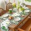 Artoid Mode Shamrocks St.Patrick’s Day Placemats Set of 4, 12×18 Inch Holiday Buffalo Plaid Dots Table Mats for Party Kitchen Dining Decoration(Green)