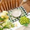 Artoid Mode Shamrocks St.Patrick’s Day Placemats Set of 4, 12×18 Inch Holiday Buffalo Plaid Dots Table Mats for Party Kitchen Dining Decoration(Green)