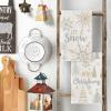Artoid Mode Snowflake Xmas Trees Merry Christmas Kitchen Towels Dish Towels, 18×26 Inch Farmhouse Holiday Winter Decoration Cleaning Set of 2