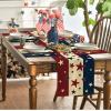 Artoid Mode Stars Stripes Patriotic 4th of July Placemats Set of 4, 12×18 Inch Independence Day Table Mats for Party Kitchen Dining Decoration