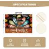 Artoid Mode Turkey Give Thanks Thanksgiving Placemats Set of 6, 12×18 Inch Seasonal Table Mats for Party Kitchen Dining Decoration(Black)
