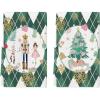 Artoid Mode Pink Nutcrackers Tree Christmas Kitchen Towels Dish Towels, 18×26 Inch Seasonal Winter Xmas Decoration Hand Towels Set of 2(Green)