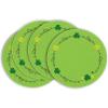 Artoid Mode Shamrock St. Patrick’s Day Round Placemats Set of 4,14 Inch Seasonal Holiday Farmhouse Table Mats for Party Kitchen Dining Decoration(Green)