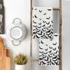 Artoid Mode Black Bats Halloween Kitchen Towels Dish Towels, 18×26 Inch Farmhouse Spooky Decoration Hand Towels Set of 2(Beige)