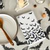 Artoid Mode Black Bats Halloween Kitchen Towels Dish Towels, 18×26 Inch Farmhouse Spooky Decoration Hand Towels Set of 2(Beige)