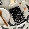 Artoid Mode Black Bats Halloween Kitchen Towels Dish Towels, 18×26 Inch Farmhouse Spooky Decoration Hand Towels Set of 2(Black)