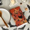 Artoid Mode Black Cat Pumpkin Halloween Kitchen Towels Dish Towels, 18×26 Inch Farmhouse Bats Jack-O’-Lantern Decoration Hand Towels Set of 2