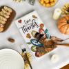 Artoid Mode Blessed Grateful Pumpkin Turkey Thanksgiving Kitchen Towels Dish Towels, 18×26 Inch Farmhouse Holiday Decoration Cleaning Set of 2