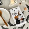 Artoid Mode Ghost Pumpkins Bats Cat Hey Boo Halloween Kitchen Towels Dish Towels, 18×26 Inch Seasonal Decoration Hand Towels Set of 2(Ghost)