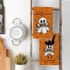 Artoid Mode Pink Cat Pumpkin Ghost Halloween Kitchen Towels Dish Towels, 18×26 Inch Bats Jack-O’-Lantern Decoration Hand Towels Set of 2(Orange)
