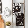 Artoid Mode Polka Dot Black Ghost Pumpkin Halloween Kitchen Towels Dish Towels, 18×26 Inch Farmhouse Flower Decoration Hand Towels Set of 4