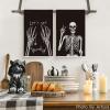 Artoid Mode Skeleton Hand Spooky Halloween Kitchen Towels Dish Towels, 18×26 Inch Bones Let’s Get Decoration Hand Towels Set of 2