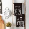 Artoid Mode Skeleton Hand Spooky Halloween Kitchen Towels Dish Towels, 18×26 Inch Bones Let’s Get Decoration Hand Towels Set of 2