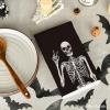 Artoid Mode Skeleton Hand Spooky Halloween Kitchen Towels Dish Towels, 18×26 Inch Let’s Get Bones Decoration Hand Towels Set of 4