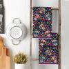 Artoid Mode Sugar Skull Day of The Dead Kitchen Towels Dish Towels, 18×26 Inch Daisy Flower Mexican Decor Hand Towels Set of 2