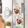Artoid Mode Turkey Thanksgiving Kitchen Towels Dish Towels, 18×26 Inch Fall Gobble Pumpkin Decoration Hand Towels Set of 2