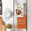Artoid Mode Turkey Thanksgiving Kitchen Towels Dish Towels, 18×26 Inch Gobble Harvest Pumpkin Decoration Hand Towels Set of 4