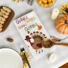 Artoid Mode Turkey Thanksgiving Kitchen Towels Dish Towels, 18×26 Inch Gobble Harvest Pumpkin Decoration Hand Towels Set of 4