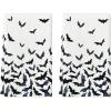 Artoid Mode Black Bats Halloween Kitchen Towels Dish Towels, 18×26 Inch Farmhouse Spooky Decoration Hand Towels Set of 2(Beige)