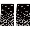 Artoid Mode Black Bats Halloween Kitchen Towels Dish Towels, 18×26 Inch Farmhouse Spooky Decoration Hand Towels Set of 2(Black)