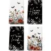 Artoid Mode Ghost Pumpkins Bats Floral Halloween Kitchen Towels Dish Towels, 18×26 Inch Farmhouse Spooky Decoration Hand Towels Set of 4