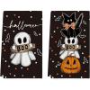 Artoid Mode Pink Cat Pumpkin Ghost Halloween Kitchen Towels Dish Towels, 18×26 Inch Bats Jack-O’-Lantern Decoration Hand Towels Set of 2(Black)