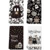 Artoid Mode Polka Dot Black Ghost Pumpkin Halloween Kitchen Towels Dish Towels, 18×26 Inch Farmhouse Flower Decoration Hand Towels Set of 4