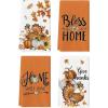 Artoid Mode Sunflower Pumpkin Turkey Thanksgiving Kitchen Towels Dish Towels, 18×26 Inch Farmhouse Holiday Thankful Decoration Cleaning Set of 4
