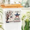 Artoid Mode America Stars Tree Patriotic 4th of July Kitchen Towels Dish Towels, 18×26 Inch Farmhouse Memorial Day Decoration Hand Towels Set of 4