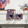 Artoid Mode American Flag Stars Black Cats Patriotic 4th of July Kitchen Towels Dish Towels, 18×26 Inch Memorial Day Decoration Hand Towels Set of 2