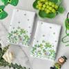Artoid Mode Beige Shamrock Flower Heart St. Patrick’s Day Kitchen Towels Dish Towels, 18×26 Inch Farmhouse Spring Decoration Hand Towels Set of 2