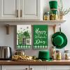 Artoid Mode Buffalo Plaid Shamrock Hat St. Patrick’s Day Kitchen Towels Dish Towels, 18×26 Inch Farmhouse Spring Decoration Hand Towels Set of 2