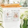 Artoid Mode Bunny Honny Branch Flower Happy Easter Kitchen Towels Dish Towels, 18×26 Inch Seasonal Egg Decoration Hand Towels Set of 4(Beige)
