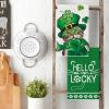 Artoid Mode Cat Shamrock St. Patrick’s Day Kitchen Towels Dish Towels, 18×26 Inch Hello Lucky Seasonal Spring Decoration Hand Towels Set of 2