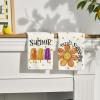 Artoid Mode Dots Popsicles Flowers Summer Kitchen Towels Dish Towels, 18×26 Inch Farmhouse Hello Sunshine Decoration Hand Towels Set of 2