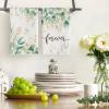 Artoid Mode Eucalyptus Leaves Forever Spring Kitchen Towels Dish Towels, 18×26 Inch Farmhouse Summer Plants Decoration Hand Towels Set of 2