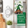 Artoid Mode Gnome Shamrock Happy St. Patrick’s Day Kitchen Towels Dish Towels, 18×26 Inch Seasonal Decoration Hand Towels Set of 2