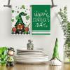 Artoid Mode Gnome Shamrock Happy St. Patrick’s Day Kitchen Towels Dish Towels, 18×26 Inch Seasonal Decoration Hand Towels Set of 2