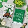 Artoid Mode Gnome Shamrock Happy St. Patrick’s Day Kitchen Towels Dish Towels, 18×26 Inch Seasonal Decoration Hand Towels Set of 2