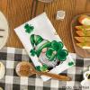 Artoid Mode Gnomes Beer Clover Shamrock St. Patrick’s Day Kitchen Towels Dish Towels, 18×26 Inch Seasonal Holiday Decoration Hand Towels Set of 2