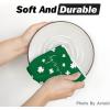 Artoid Mode Green Clover Shamrock Lucky St. Patrick’s Day Dish Towels Kitchen Towels, 18×26 Inch Holiday Decoration Seasonal Hand Towels Set of 2