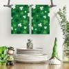 Artoid Mode Green Clover Shamrock St. Patrick’s Day Kitchen Towels Dish Towels, 18×26 Inch Farmhouse Holiday Spring Decoration Hand Towels Set of 2(Green)